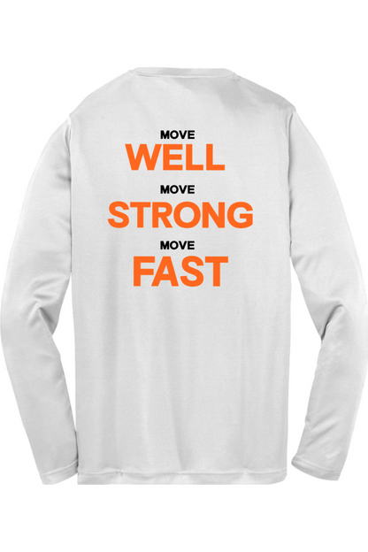 Bulldog Power DTF Youth Long Sleeve Performance Tee
