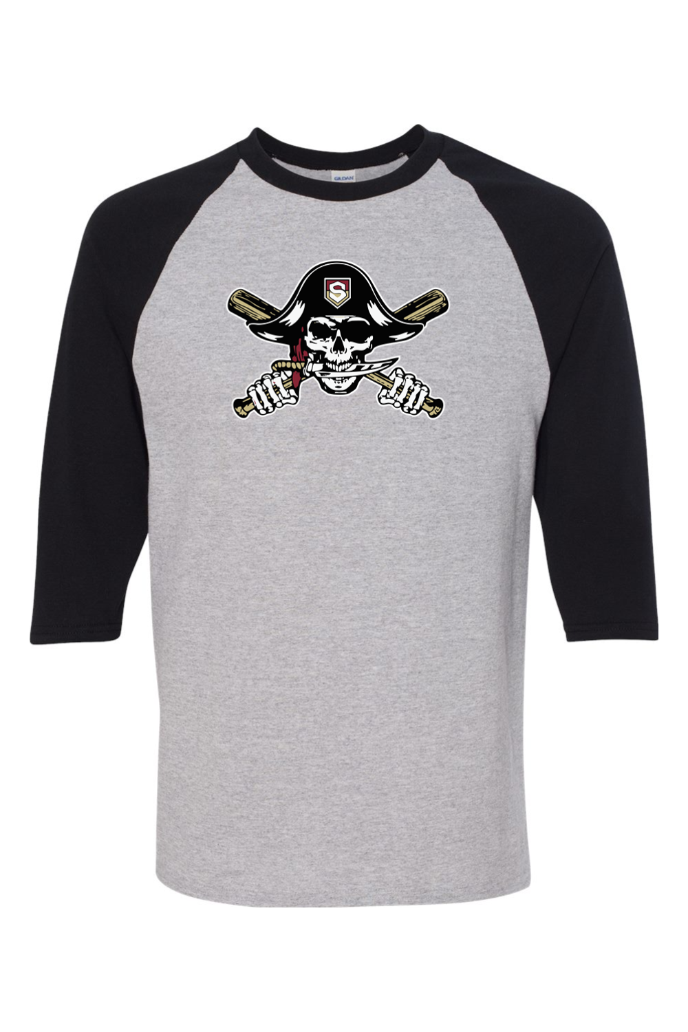 Gildan Heavy Cotton Raglan Three-Quarter Sleeve T-Shirt