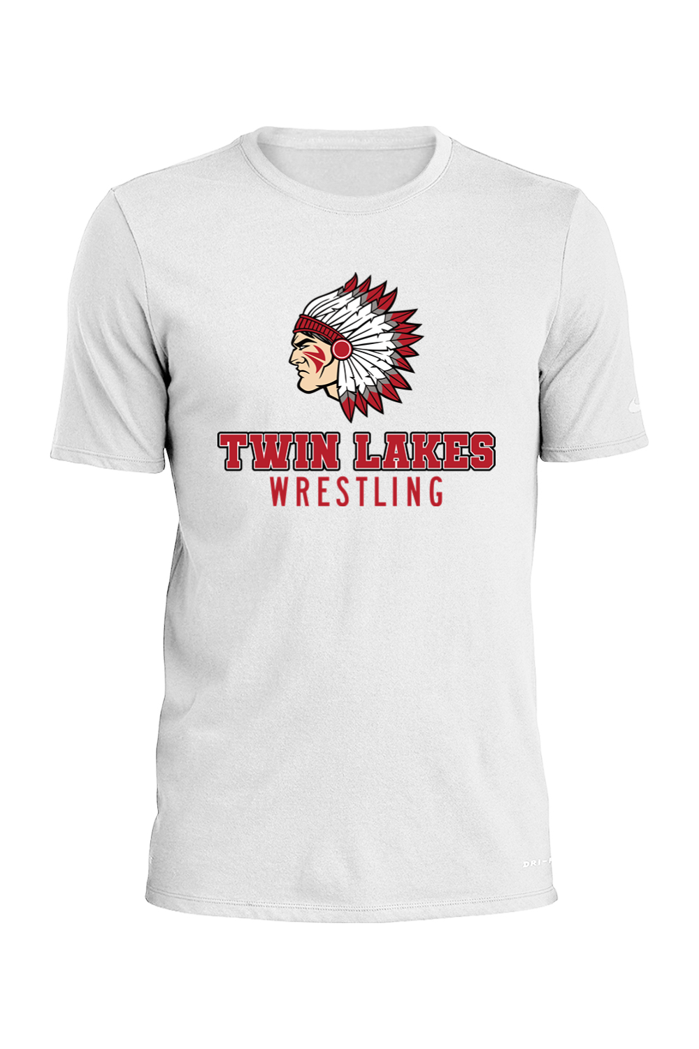 Twin Lakes Wrestling DTF Nike Dri-FIT Cotton/Poly Tee