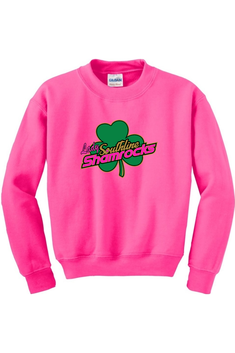 Shamrocks Softball Youth Heavy Blend Crewneck Sweatshirt