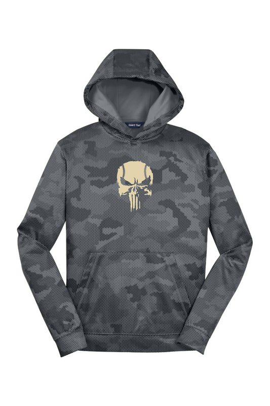 Youth Sport-Tek Sport-Wick CamoHex Fleece Hooded Pullover