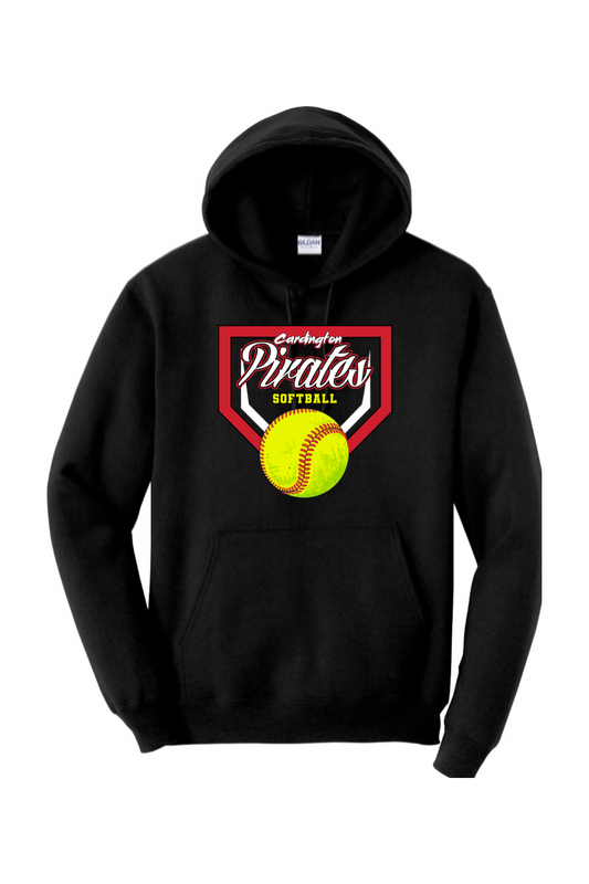 Cardington Pirates Softball DTF Heavy Blend Hooded Sweatshirt