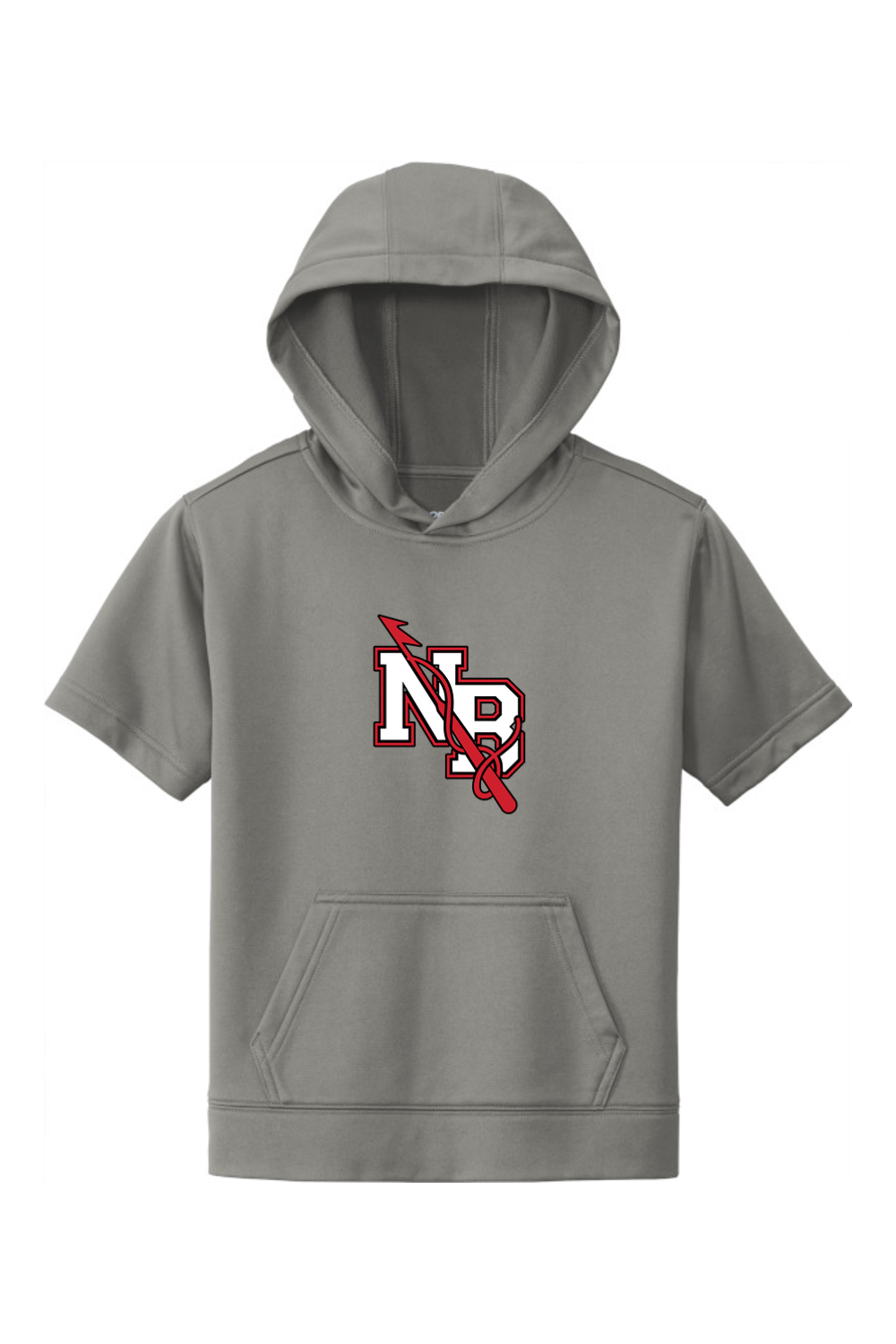 New Bedford Wrestling DTF Youth Fleece Short Sleeve Hooded Pullover