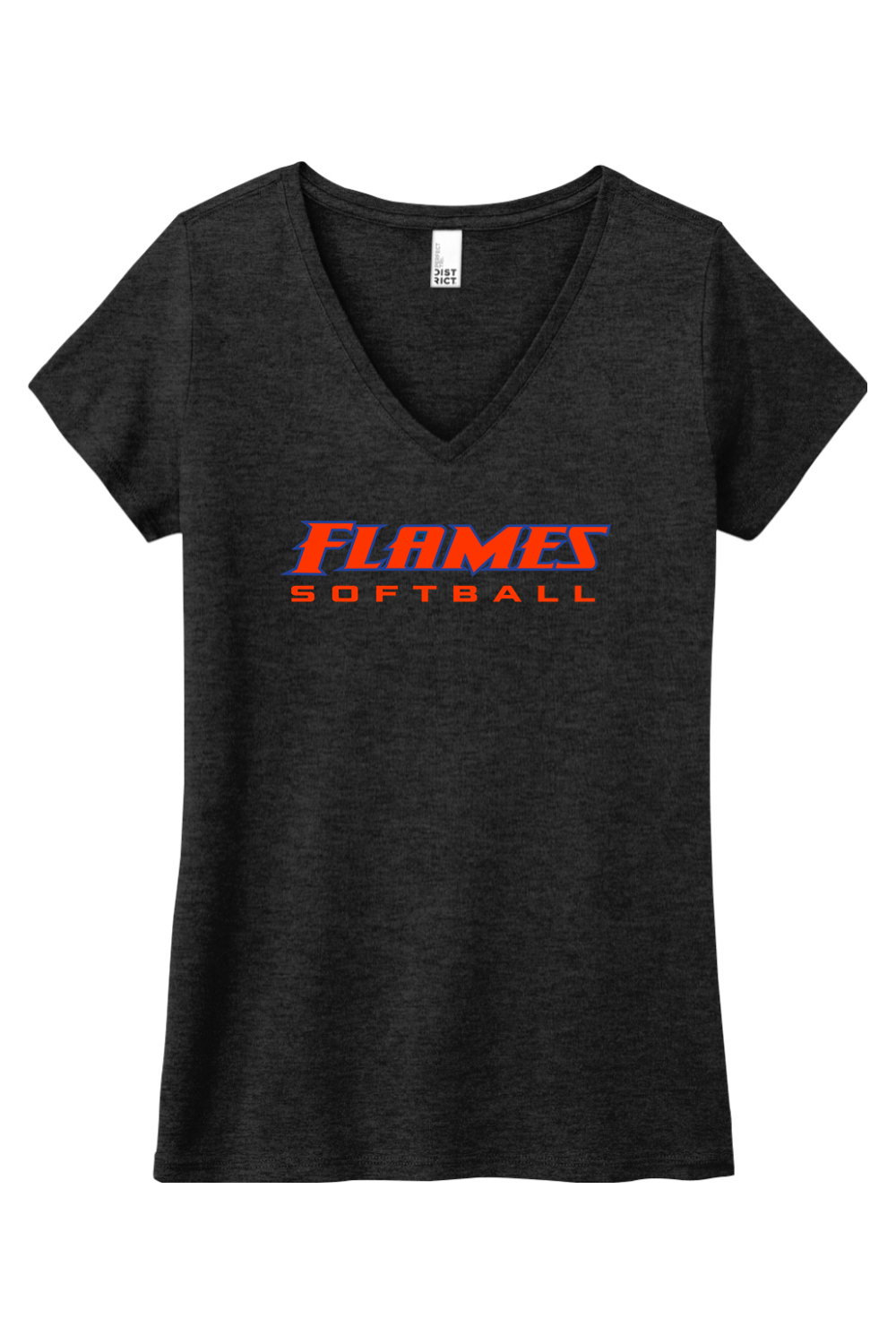 Flames MI Softball DTF Women’s Perfect Tri V-Neck Tee