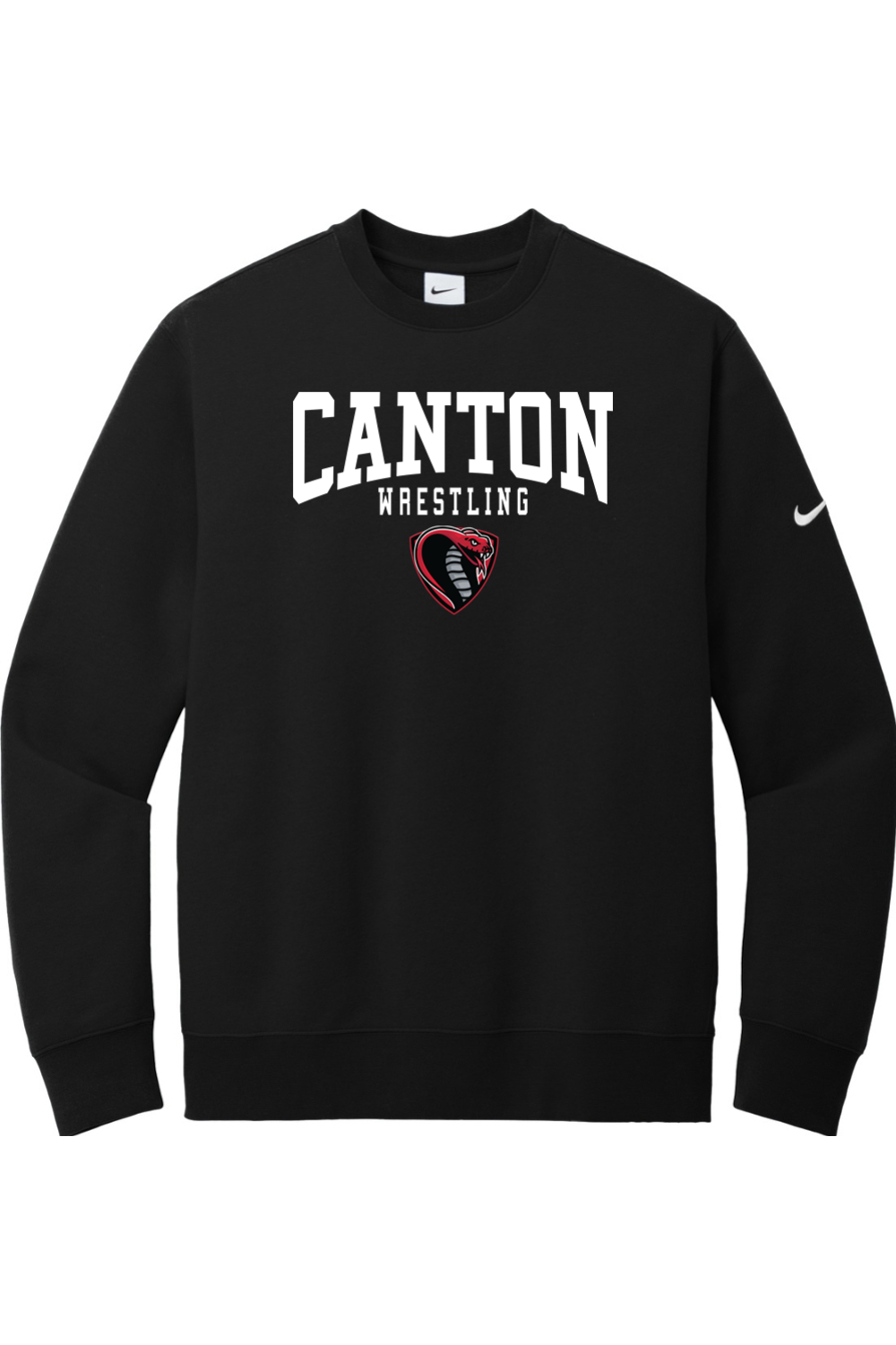 Canton Wrestling DTF Nike Club Fleece Sleeve Swoosh Crew