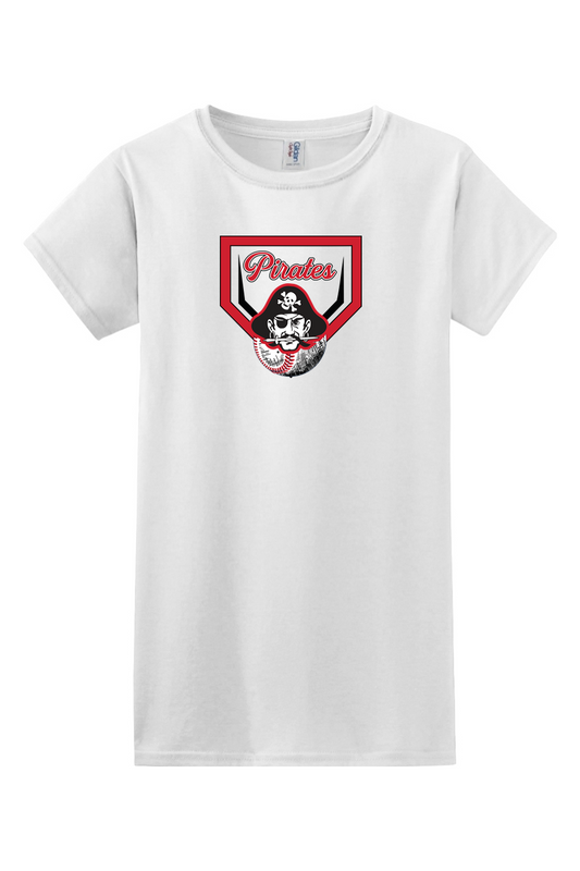 Cardington Pirates Softball DTF Softstyle Ladies' T-Shirt