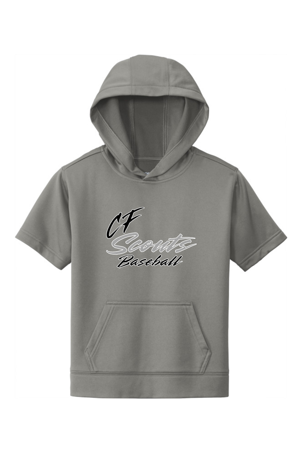 CF Scouts Baseball DTF Youth Fleece Short Sleeve Hooded Pullover