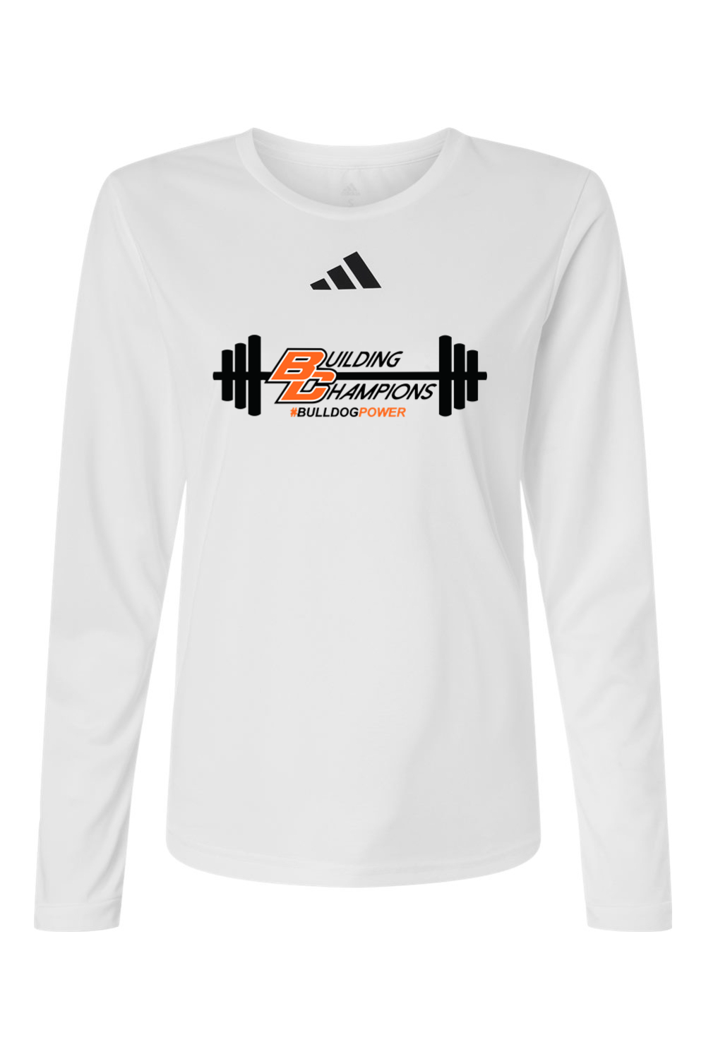 Bulldog Power DTF Adidas Women's Pregame Long Sleeve T-Shirt