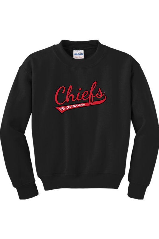 Bellefontaine Chiefs Youth Heavy Blend Crewneck Sweatshirt