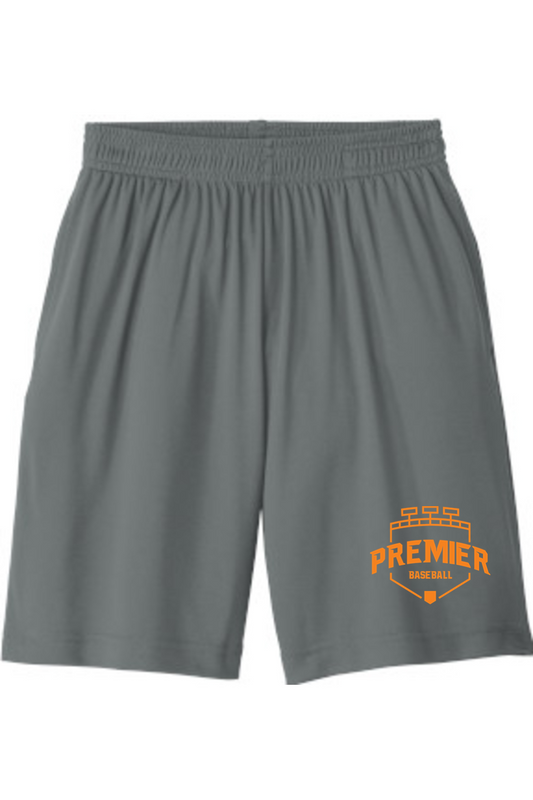 Premier Baseball AZ Youth Pocketed Short -Orange Logo