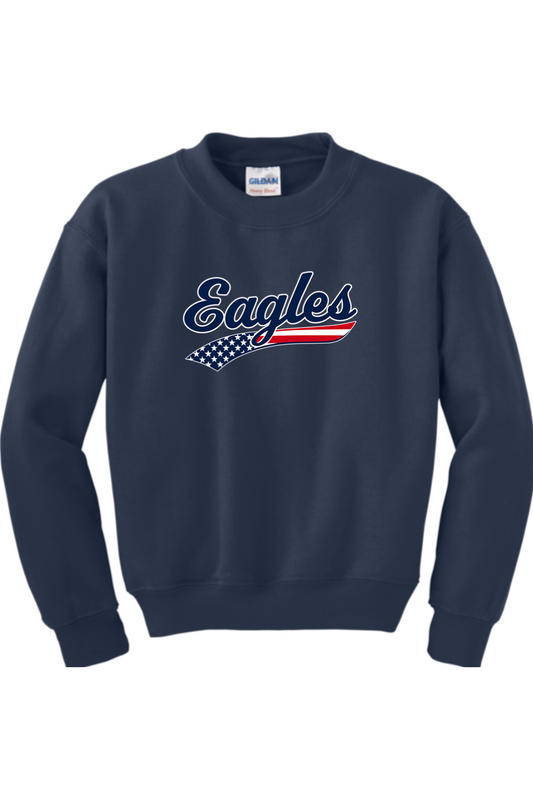 Watervliet Eagles Baseball DTF Youth Heavy Blend Crewneck Sweatshirt
