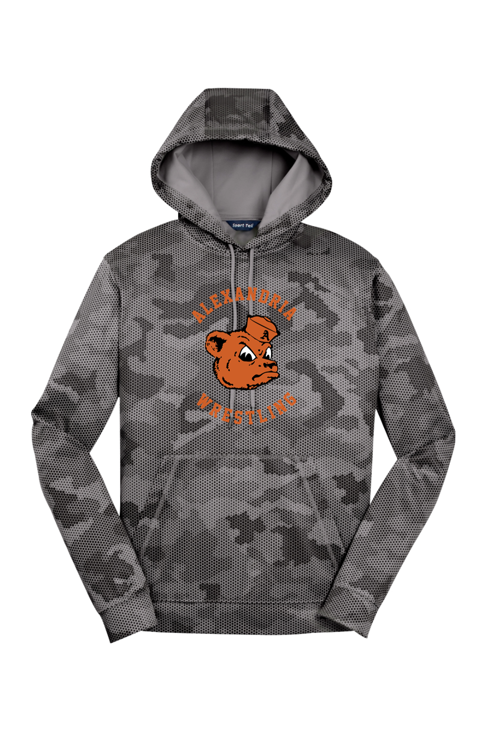 Alexandria Wrestling Sport-Wick CamoHex Fleece Hooded Pullover