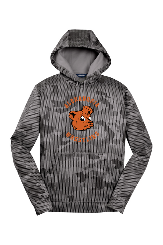 Alexandria Wrestling Sport-Wick CamoHex Fleece Hooded Pullover