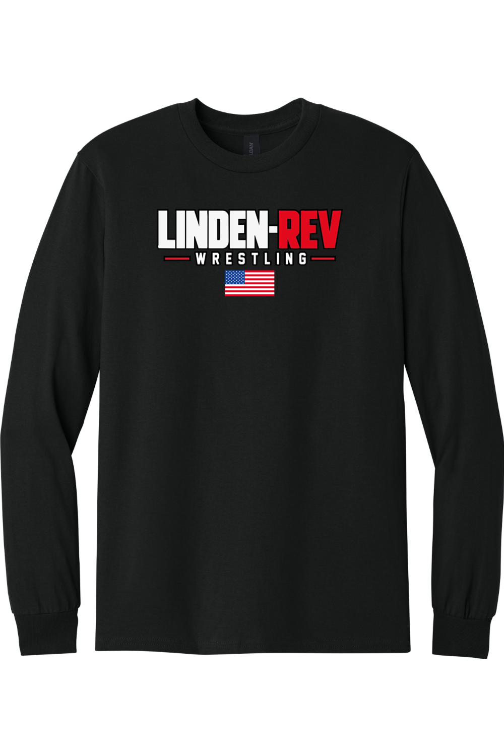 Linden Rev Wrestling DTF Heavy Cotton Long Sleeve T-Shirt