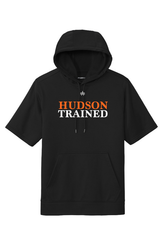 Hudson Trained DTF Sport-Wick Fleece Short Sleeve Hooded Pullover