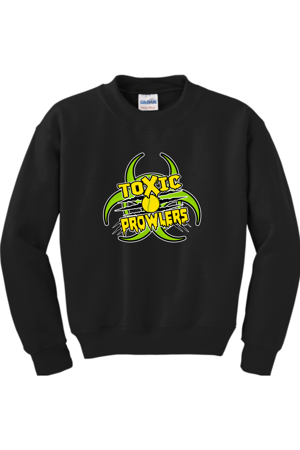 Toxic Prowlers Softball Youth Heavy Blend Crewneck Sweatshirt