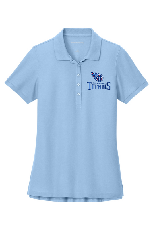 Weddington Titans Football DTF Women's Wearever Signature Pique Polo