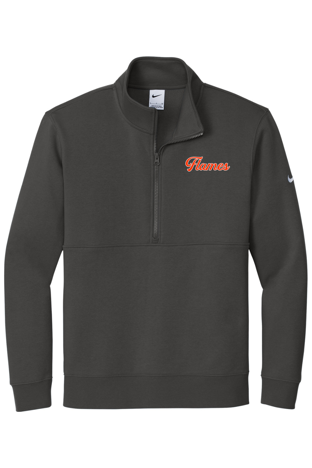 Flames MI Team DTF Nike Club Fleece Sleeve Swoosh 1/2-Zip
