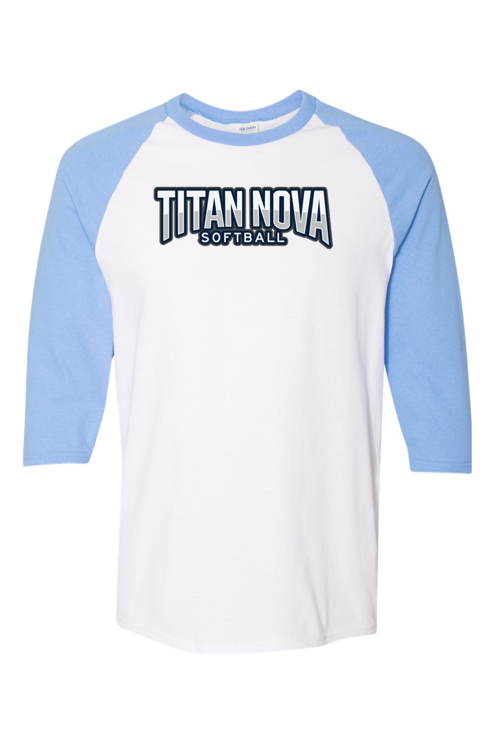 Gildan Heavy Cotton Raglan Three-Quarter Sleeve T-Shirt