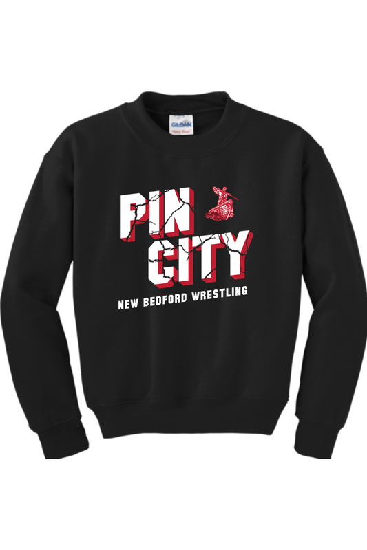 New Bedford Wrestling DTF Youth Heavy Blend Crewneck Sweatshirt