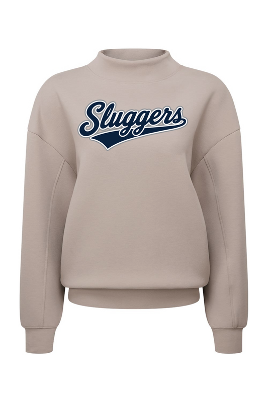 Sluggers Academy DTF Women's Luxe Mock Neck Sweatshirt