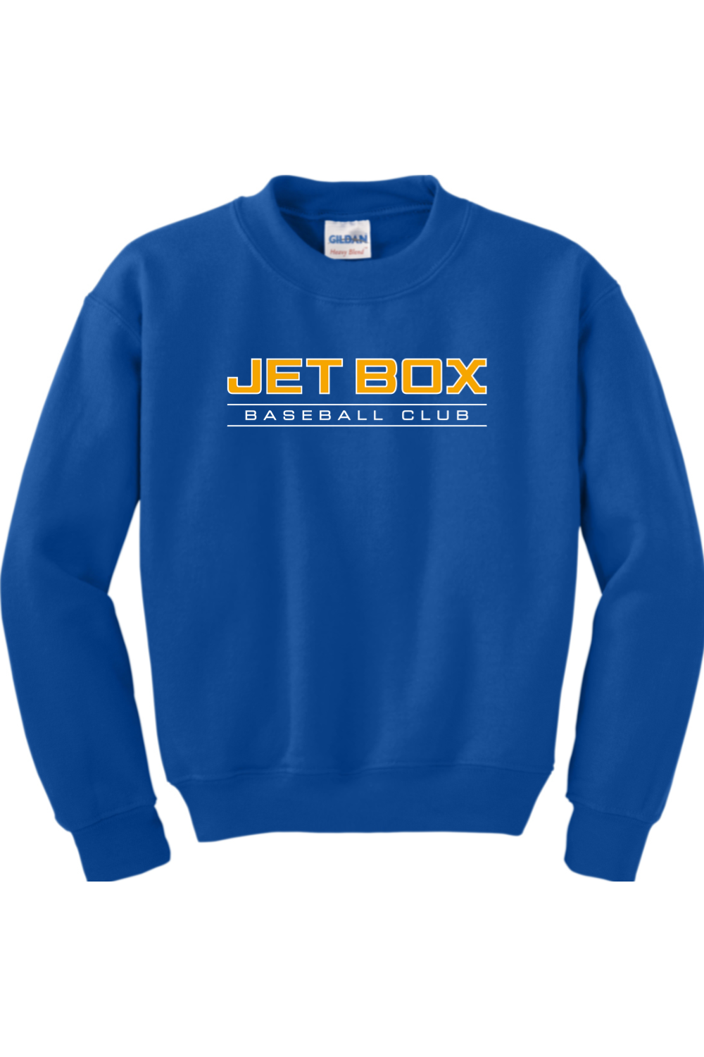 Jet Box Baseball DTF Youth Heavy Blend Crewneck Sweatshirt