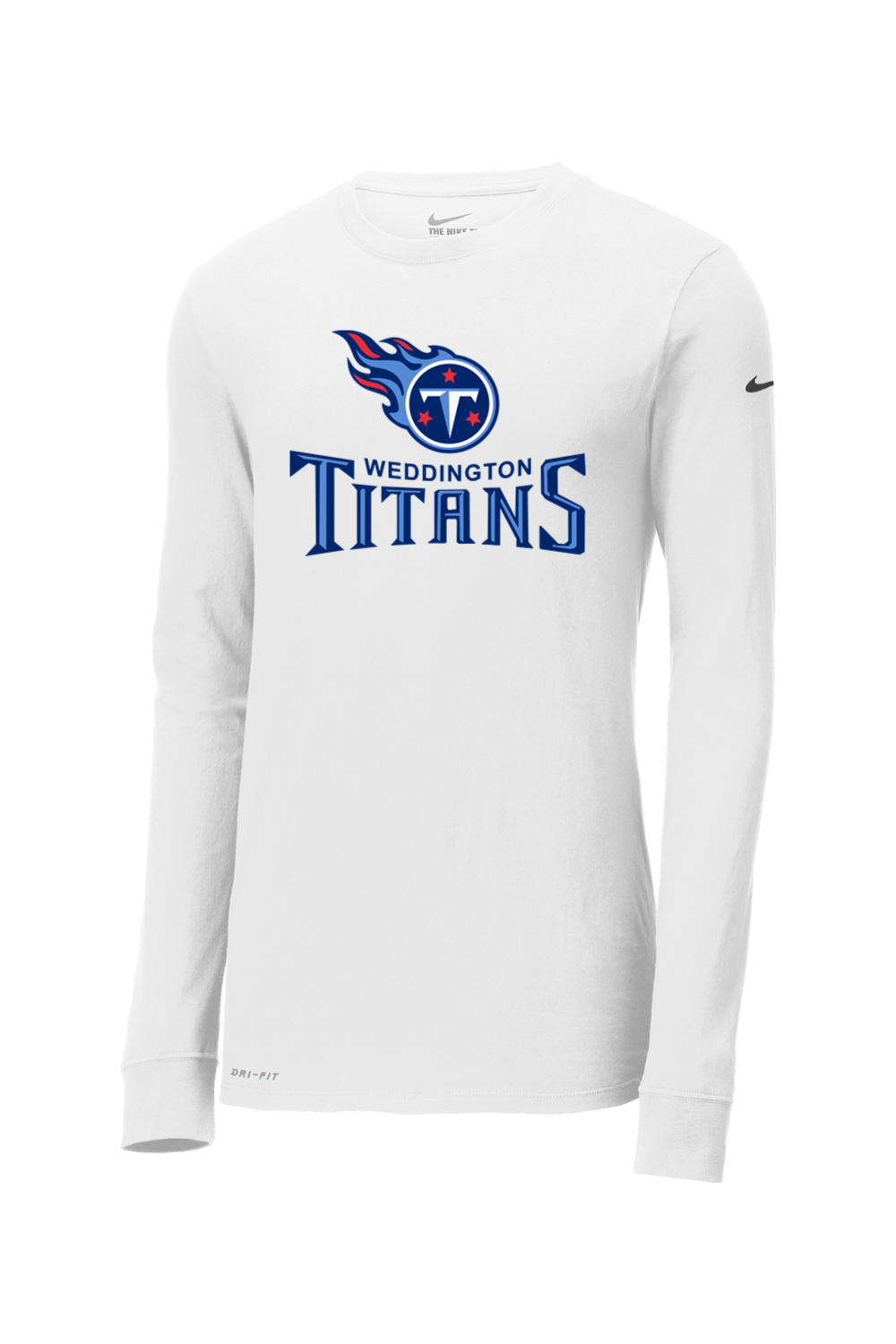 Weddington Titans Football DTF Nike Dri-FIT Cotton/Poly Long Sleeve Tee