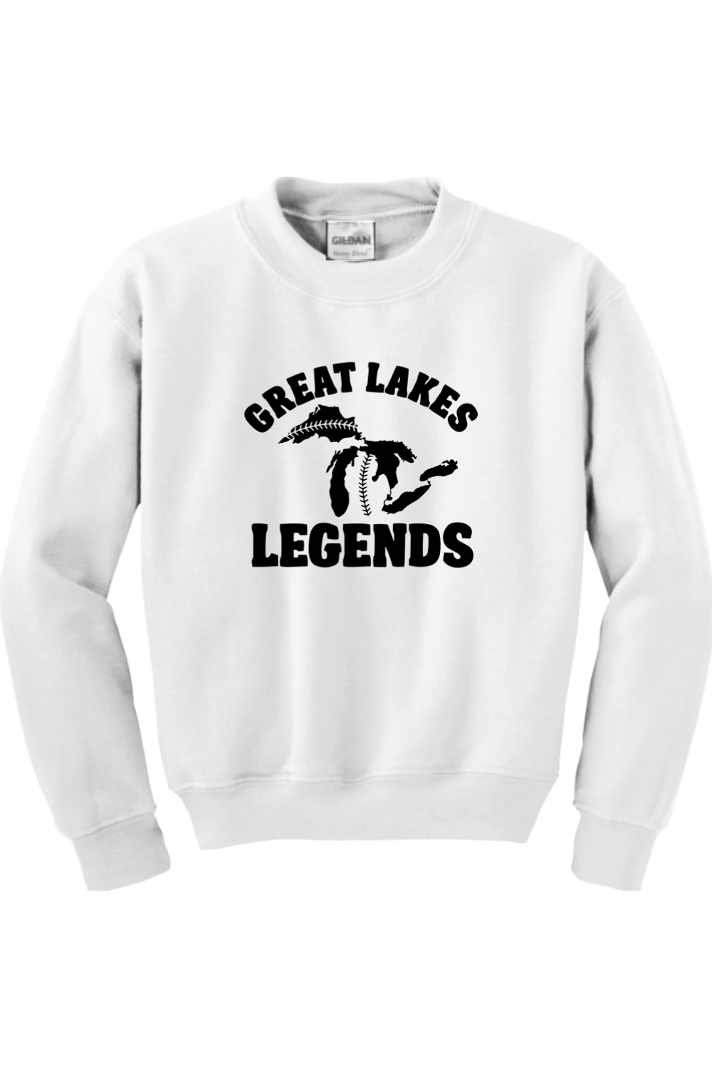 Great Lakes Legends Youth Heavy Blend Crewneck Sweatshirt