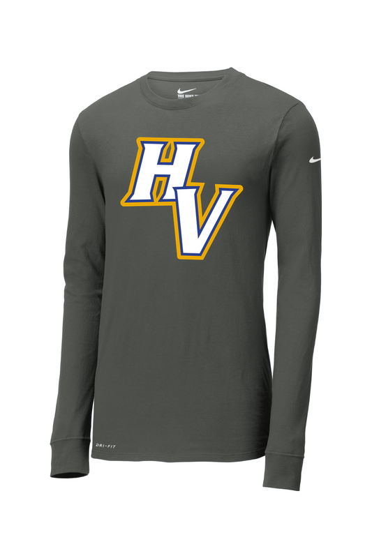 Hopkins High School Football DTF Nike Dri-FIT Cotton/Poly Long Sleeve Tee