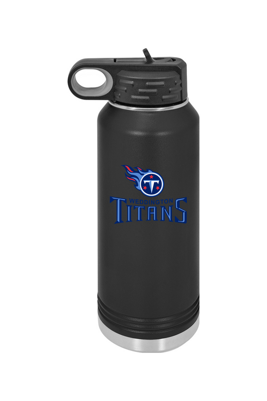 Weddington Titans 32 oz. Stainless Steel Water Bottle