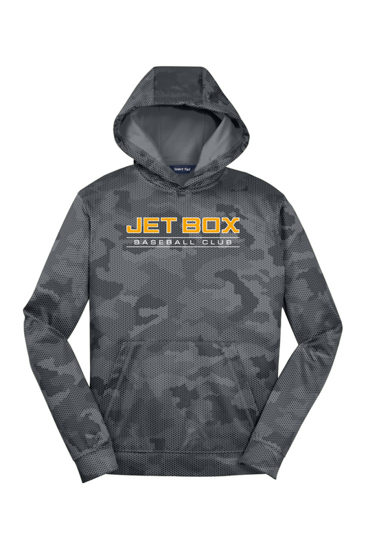 Jet Box Baseball DTF Youth Sport-Wick CamoHex Fleece Hooded Pullover