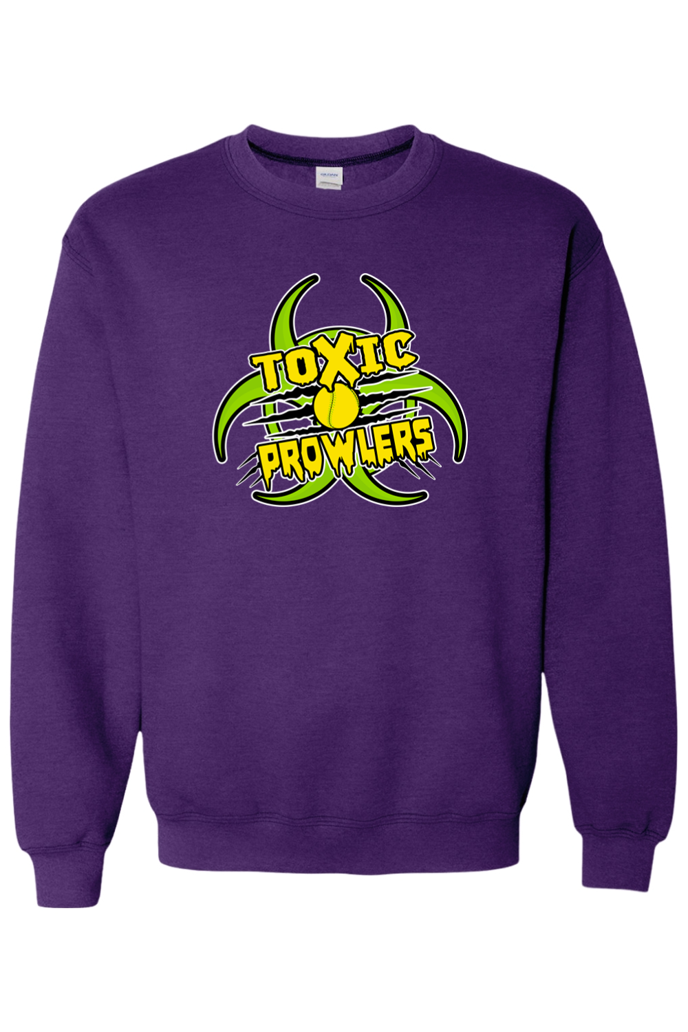 Toxic Prowlers Softball Heavy Blend Crewneck Sweatshirt