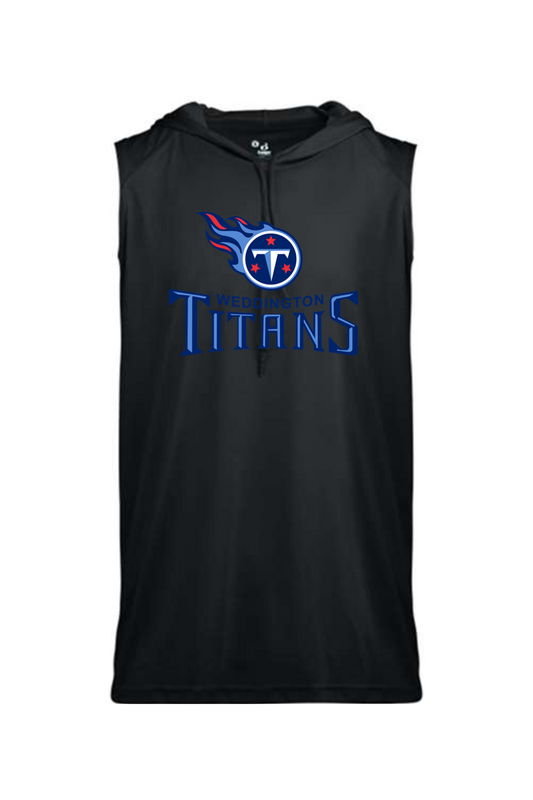 Weddington Titans Sleeveless Youth Hood Tee