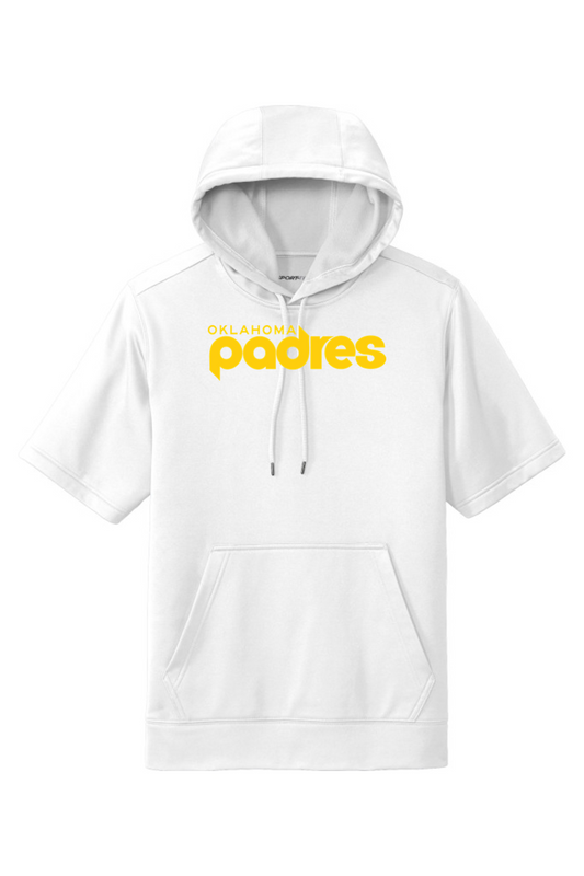 Padres Baseball Sport-Wick Fleece Short Sleeve Hooded Pullover