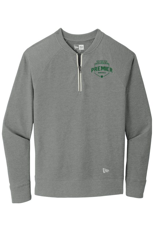 Premier Baseball OR Cotton Blend 1/4-Zip Pullover - Green Logo