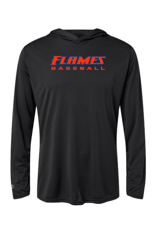Flames MI Baseball DTF Momentum Hooded Long Sleeve T-Shirt