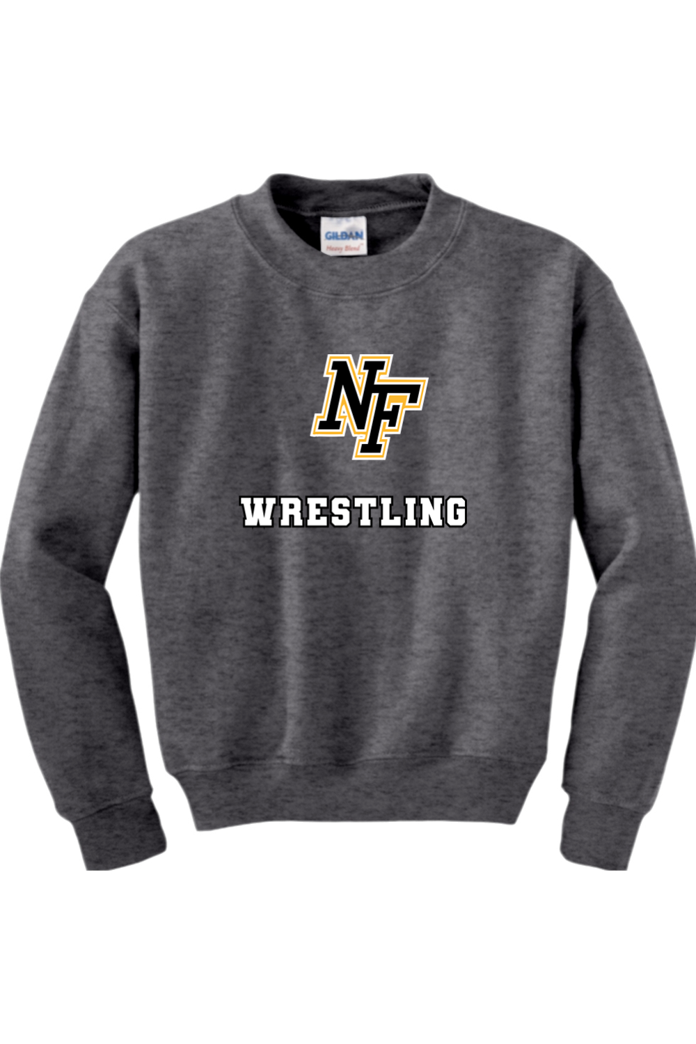 North Farmington Wrestling DTF Youth Heavy Blend Crewneck Sweatshirt