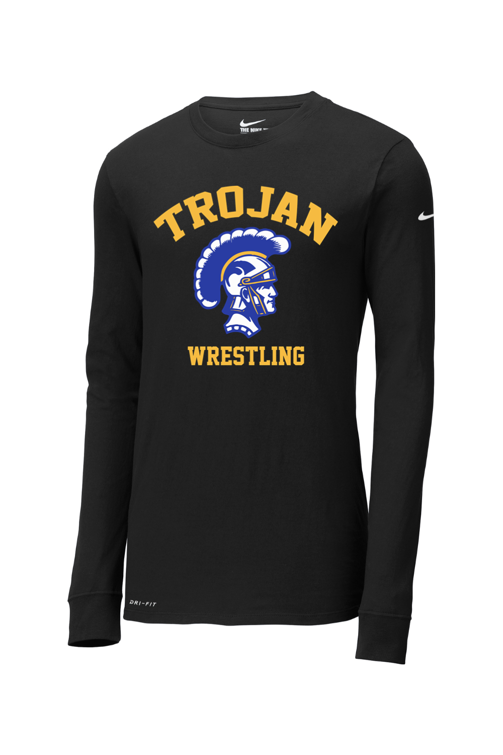Adrian Madison Wrestling DTF Nike Dri-FIT Cotton/Poly Long Sleeve Tee