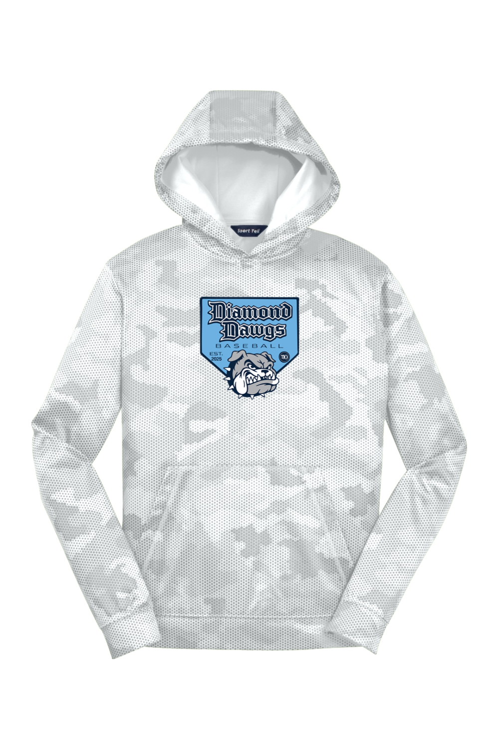 Diamond Dawgs Youth Sport-Wick CamoHex Fleece Hooded Pullover