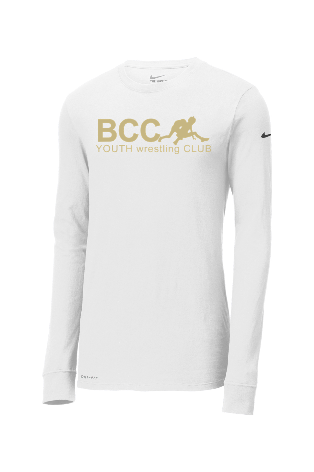 BCC Youth Wrestling Nike Dri-FIT Cotton/Poly Long Sleeve Tee