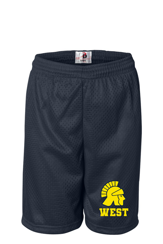 Wausau West Wrestling Youth Pro Mesh 6" Shorts