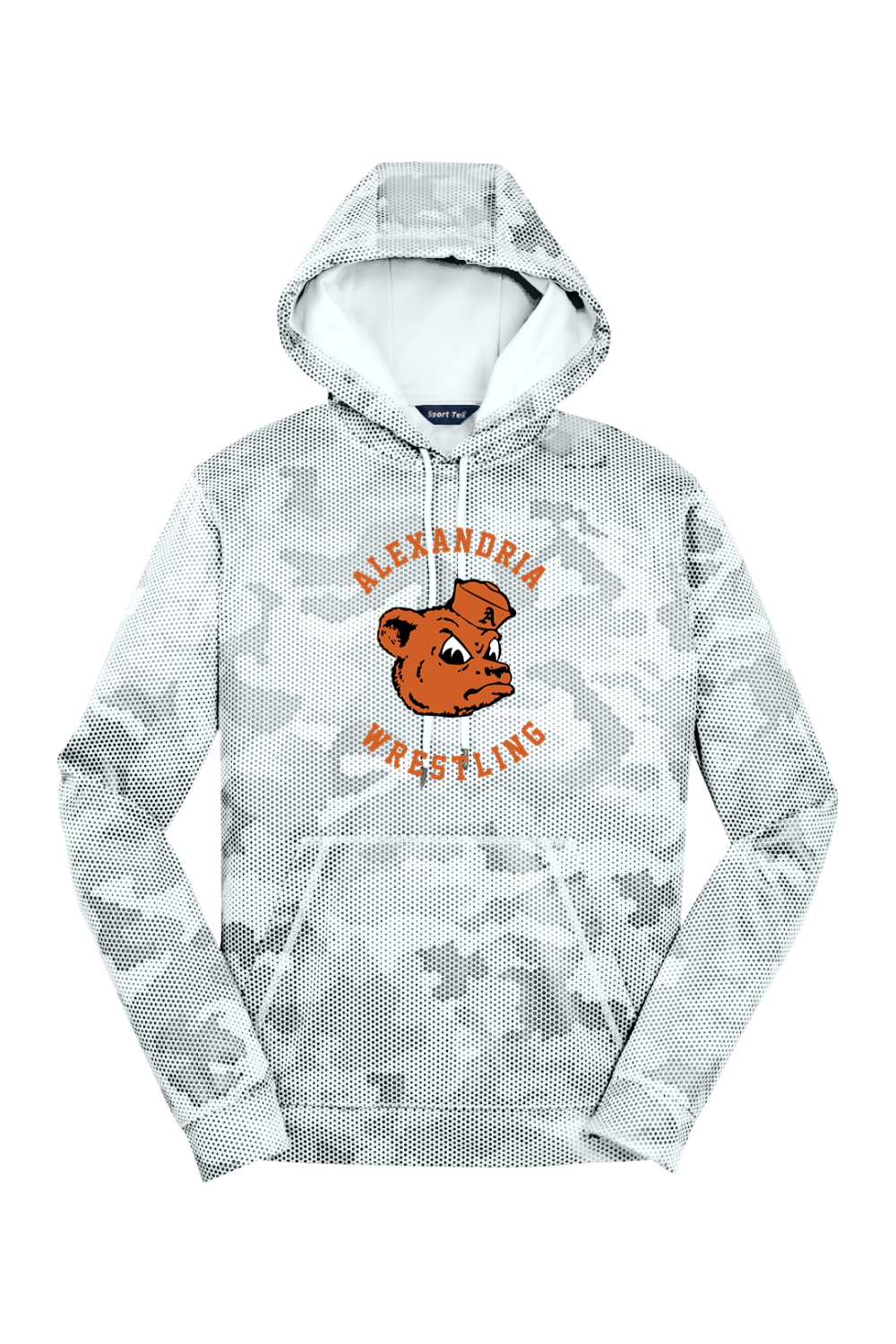 Alexandria Wrestling Sport-Wick CamoHex Fleece Hooded Pullover
