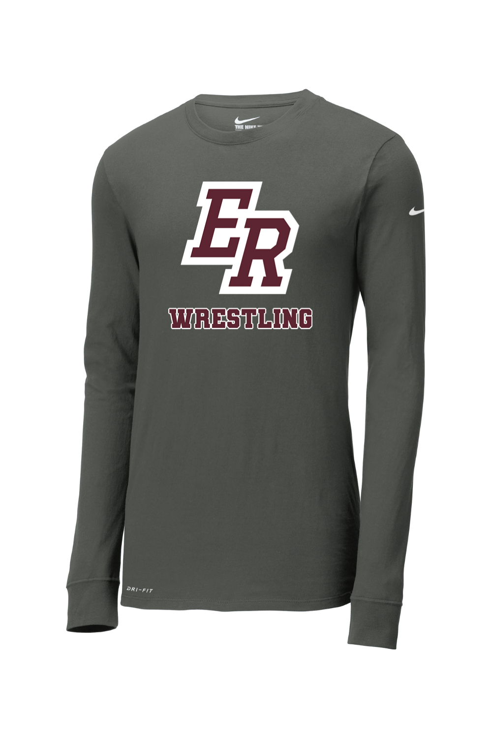Eaton Rapids Wrestling DTF Nike Dri-FIT Cotton/Poly Long Sleeve Tee