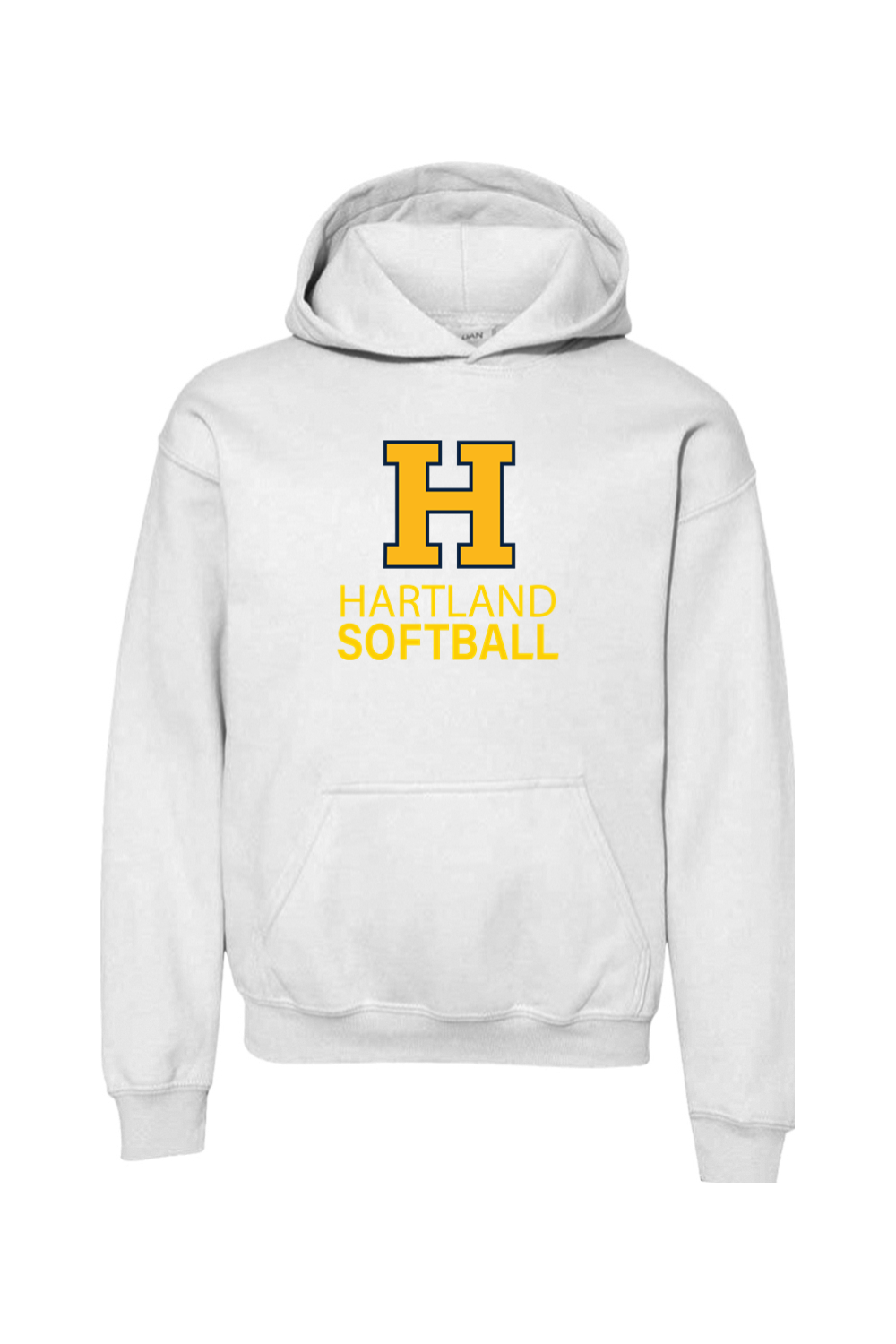 Hartland Softball Youth Heavy Blend Hooded Sweatshirt