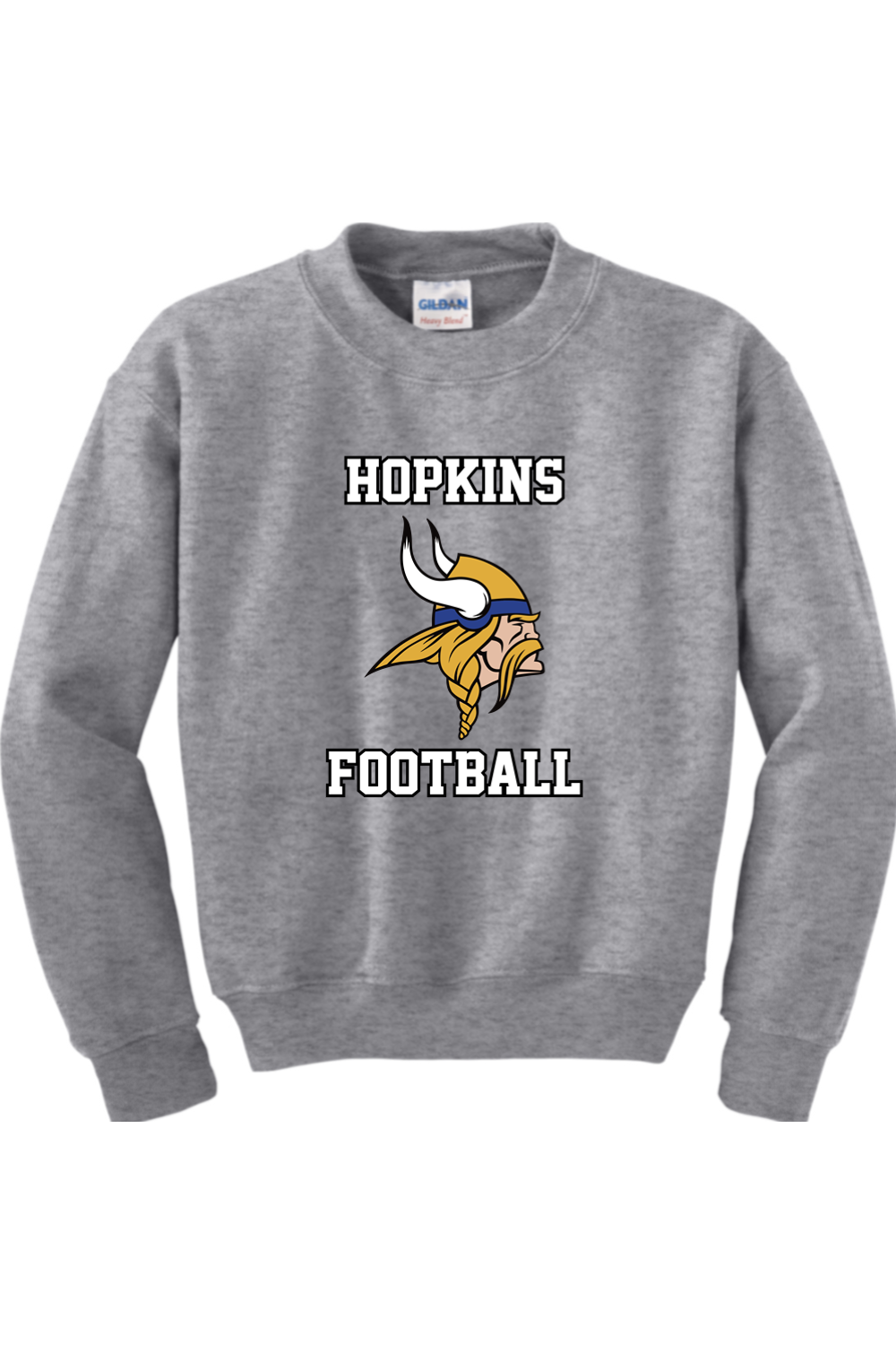 Hopkins High School Football DTF Youth Heavy Blend Crewneck Sweatshirt