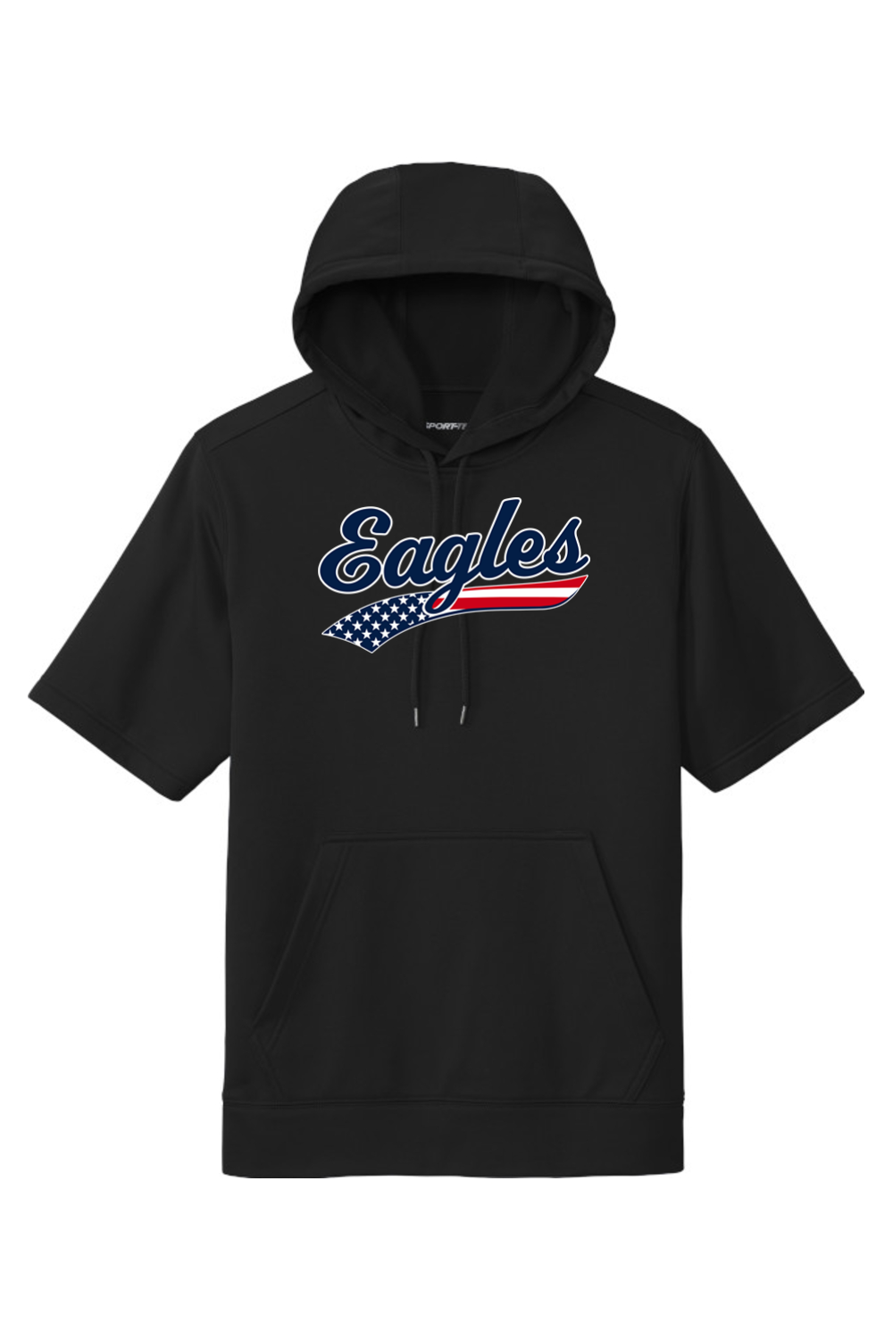 Watervliet Eagles Baseball DTF Fleece Short Sleeve Hooded Pullover