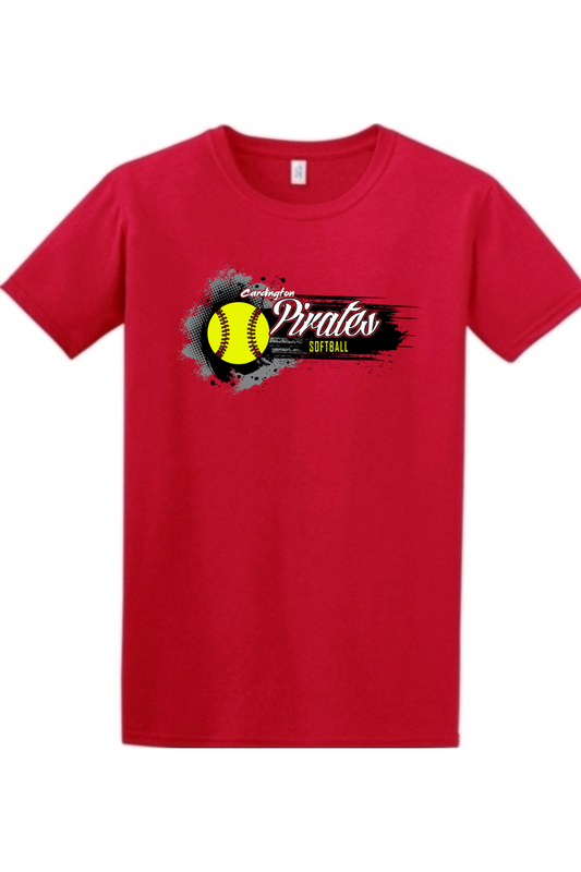 Cardington Pirates Softball DTF Softstyle T-Shirt