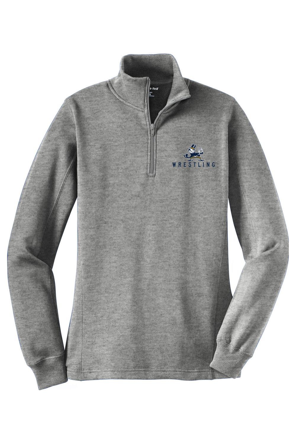B-CC Wrestling DTF Ladies 1/4-Zip Sweatshirt