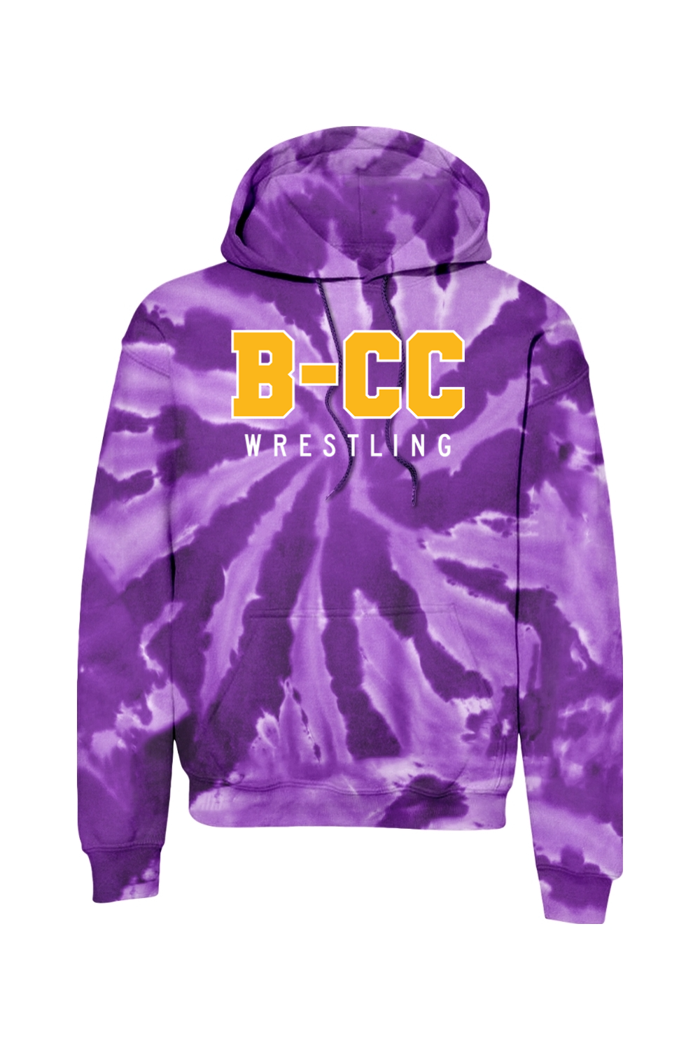 B-CC Wrestling DTF Tie-Dye Pullover Hooded Sweatshirt