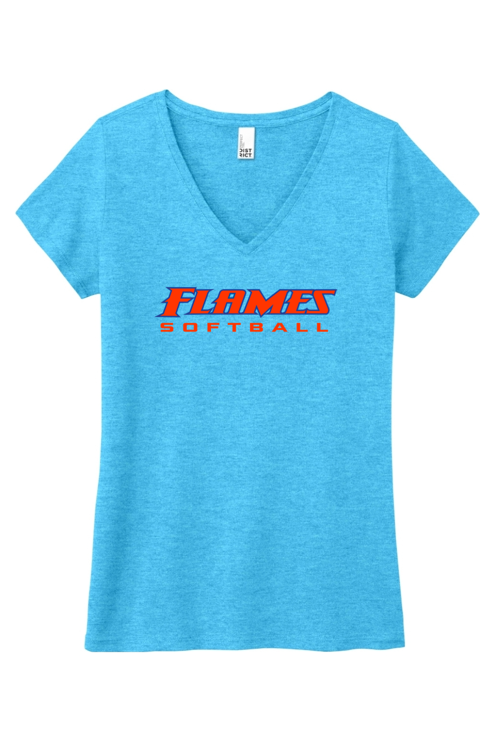 Flames MI Softball DTF Women’s Perfect Tri V-Neck Tee